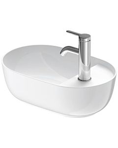 Duravit Luv Aufsatzwaschtisch 03814223001 weiß/Grau Seidenmatt wondergliss, mit Hahnloch