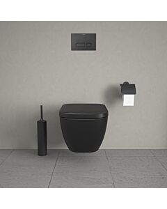 Duravit Happy D.2 lavage mural WC 22220989001 36,5x54cm, 4,5 l, sans rebord, anthracite/anthracite mat WonderGliss