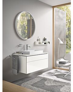 Duravit DuraSquare Aufsatzbecken 60cm weiss
 mit L-Cube Konsolenwaschtischunterbau102 x 55 cm weiß matt