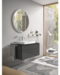 Duravit DuraSquare Aufsatzbecken weiss
 mit L-Cube Konsolenwaschtischunterbau 102 x 55 cm graphit matt
