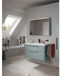 Duravit D-Code Furniture washbasin 23991000002 1000x480mm, with overflow, tap hole, Weiß Hochglanz