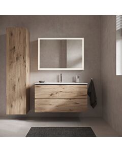 Meuble vasque Duravit L-Cube LC624205555 102 x 48,1 cm, finition chêne marbré, 2 tiroirs, fixation murale