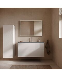 Duravit L-Cube Waschtischunterschrank LC624201818 wandhängend, 102x55,5x48,1cm, 2 Schubladen, Weiß Matt