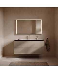 L-Cube Duravit vasque LC624309191 122 x 48, 2000 cm, taupe mat, 2 tiroirs, suspendu