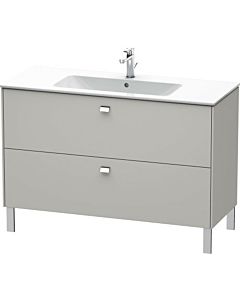 Duravit Brioso BR440401007 1220x479mm, Betongrau Matt , 2 Betongrau Matt , poignée chromée