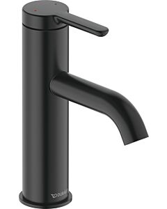 Duravit C.1 Waschtischarmatur C11020002046 Ausladung 113mm, ohne Zugstangen-Ablaufgarnitur, schwarz matt