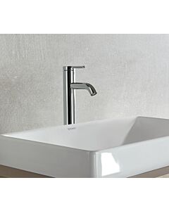 Duravit C.1 L Waschtischarmatur C11030002010 chrom, ohne Ablaufgarnitur, Ausladung 136mm