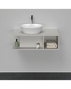 Duravit D-Neo Waschtisch-Unterschrank DE492800707 80 x 55 cm, Betongrau Matt, wandhängend, 1 Fach, 1 Konsolenplatte