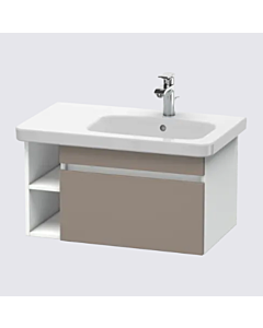 Duravit DuraStyle vasque DS639604318 93 x 44,8 cm, vasque à droite, basalte mat / blanc mat, coulissant 2000