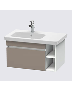 Duravit DuraStyle vasque DS639704318 93 x 44,8 cm, vasque à gauche, basalte mat / blanc mat, coulissant 2000