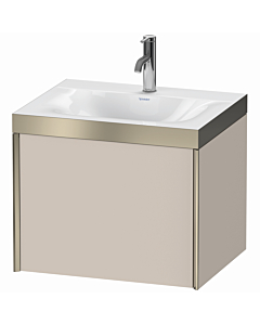 Duravit XViu meuble XV4609OB191P 60x48cm, 2000 gigogne, 2000 trou de coulée, champagne mat, Rahmen P, taupe mat
