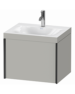 Duravit meuble XViu XV4609OB207C 60x48cm, 2000 gigogne, 2000 trou de coulée, noir mat, Rahmen C, gris béton mat