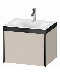 Duravit XViu meuble XV4609OB291P 60x48cm, 2000 gigogne, 2000 trou de coulée, noir mat, Rahmen P, taupe mat