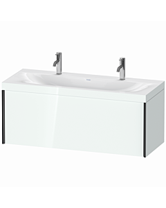 Duravit Meuble sous-vasque XViu XV4613OB285C 120x48cm, 2000 , noir mat, Rahmen C, blanc brillant