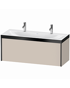 Duravit Meuble sous-vasque XViu XV4613OB291P 120x48cm, 2000 , noir mat, Rahmen P, taupe mat