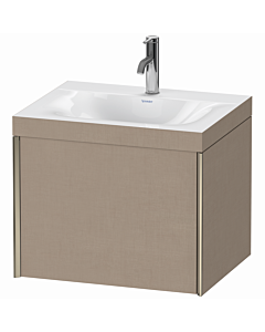 Duravit XViu meuble XV4609OB175C 60x48cm, 2000 gigogne, 2000 trou du robinet, champagne mat, Rahmen C, linge