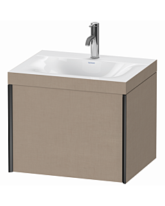 Duravit XViu meuble XV4609OB275C 60x48cm, 2000 gigogne, 2000 trou du robinet, noir mat, Rahmen C, linge