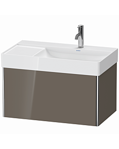 Duravit XSquare Waschtisch-Unterschrank XS406208989 78,4x39,7x46cm, 1 Auszug, Flannel Grey hochglanz
