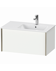 Duravit XViu Waschtisch-Unterschrank XV40260B118 81 x 40 x 48 cm, weiß matt, 1 Auszug, wandhängend, champagner matt