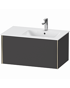 Duravit XViu vanity unit XV40260B149 81 x 40 x 48 cm, graphite matt, 2000 pull-out, wall-hung, champagne matt