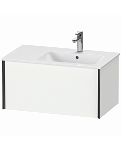 Duravit XViu Waschtisch-Unterschrank XV40260B218 81 x 40 x 48 cm, weiß matt, 1 Auszug, wandhängend, schwarz matt