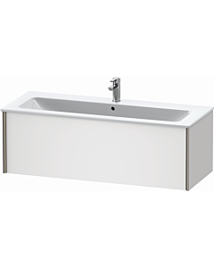 Duravit XViu Waschtisch-Unterschrank XV40280B118 121 x 40 x 48 cm, weiß matt, 1 Auszug, wandhängend, champagner matt