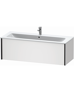 Duravit XViu Waschtisch-Unterschrank XV40280B218 121 x 40 x 48 cm, weiß matt, 1 Auszug, wandhängend, schwarz matt