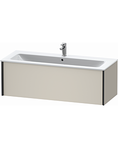 Duravit XViu vanity unit XV40280B291 121 x 40 x 48 cm, matt taupe, 2000 pull-out, wall-hung, matt black
