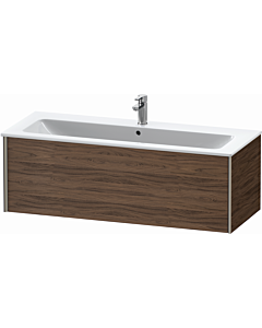 Duravit XViu vanity unit XV40280B121 121 x 48 x 40 cm, dark walnut, 2000 pull-out drawer, wall-mounted, matt champagne