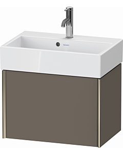 Duravit XViu vanity unit XV42160B190 58.4x38.4x39.7cm, 2000 pull-out, champagne matt, flannel gray silk matt