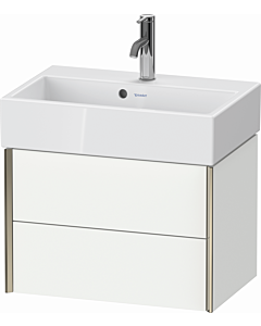 Duravit XViu Waschtisch-Unterschrank XV43160B118 58,4x38,4x39,7cm, 2 Schubkästen, champagner matt, weiß matt