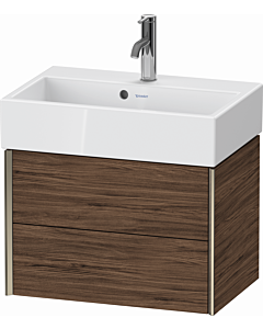 Duravit XViu vanity unit XV43160B121 58.4x38.4x39.7cm, 2 drawers, matt champagne, dark walnut