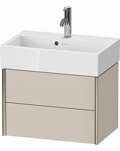 Duravit Meuble sous-vasque XViu XV43160B191 58,4x38,4x39,7cm, 2 tiroirs, champagne mat, taupe mat