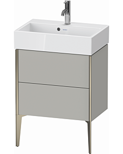 Duravit XViu vanity unit XV44580B107 58.4x38.4x49.3cm, 2 pull-outs, matt champagne, matt concrete gray