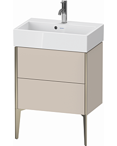 Duravit Meuble sous-vasque XViu XV44580B191 58,4x38,4x49,3cm, 2 coulissants, champagne mat, taupe mat