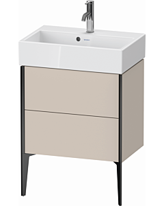 Duravit XViu vanity unit XV44580B291 58.4x38.4x49.3cm, 2 pull-outs, matt black, matt taupe