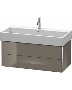 Duravit XSquare XS419608989 98,4x39,7x46cm, 2 tiroirs, Flannel Grey hochglanz
