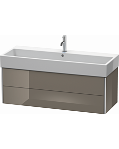 Duravit XSquare XS419708989 118,4x39,7x46cm, 2 tiroirs, Flannel Grey hochglanz