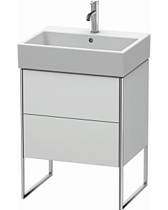 Duravit XSquare Waschtisch-Unterschrank XS447303636 58,4x49,1x46cm, 2 Auszüge, weiß seidenmatt