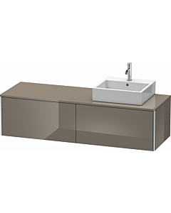 Duravit XSquare Duravit XSquare XS4904R8989 160x40x54.8cm, pull-outs, right, Flannel Grey hochglanz