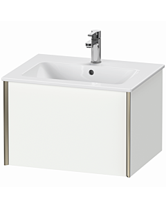 Duravit XViu Waschtisch-Unterschrank XV40250B118 61 x 40 x 48 cm, weiß matt, 1 Auszug, wandhängend, champagner matt