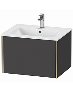 Duravit XViu vanity unit XV40250B149 61 x 40 x 48 cm, matt graphite, 2000 pull-out, wall-hung, matt champagne