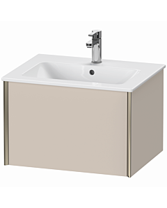 Duravit XViu vanity unit XV40250B191 61 x 40 x 48 cm, matt taupe, 2000 pull-out, wall-hung, matt champagne