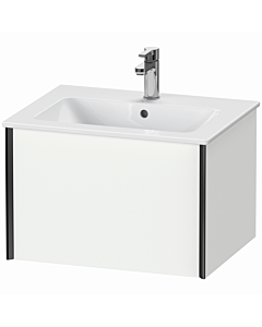 Duravit XViu Waschtisch-Unterschrank XV40250B218 61 x 40 x 48 cm, weiß matt, 1 Auszug, wandhängend, schwarz matt