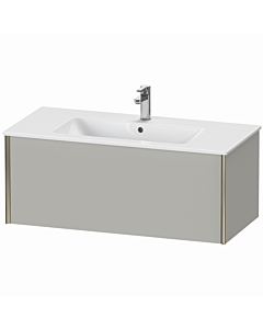 Duravit XViu Waschtisch-Unterschrank XV40270B107 101 x 40 x 48 cm, betongrau matt, 1 Auszug, wandhängend, champagner matt