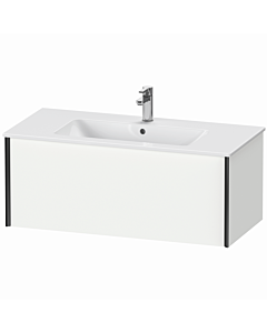Duravit XViu Waschtisch-Unterschrank XV40270B218 101 x 40 x 48 cm, weiß matt, 1 Auszug, wandhängend, schwarz matt