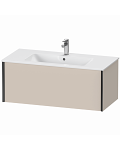 Duravit XViu vanity unit XV40270B291 101 x 40 x 48 cm, matt taupe, 2000 pull-out, wall-hung, matt black