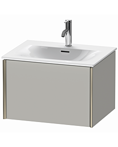 Duravit XViu vanity unit XV40320B107 61 x 39.7 x 48 cm, concrete gray matt, 2000 pull-out, champagne matt