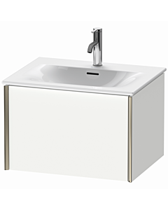 Duravit XViu Waschtisch-Unterschrank XV40320B118 61 x 39,7 x 48 cm, weiß matt, 1 Auszug, champagner matt