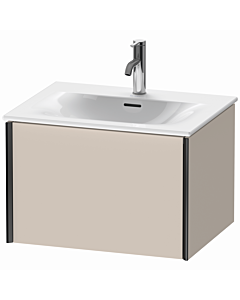 Duravit XViu Waschtisch-Unterschrank XV40320B291 61 x 39,7 x 48 cm, taupe matt, 1 Auszug, schwarz matt